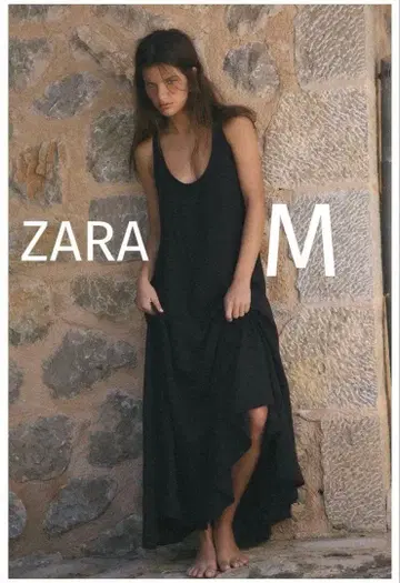 ZARA 롱 기장 레이온 원피스 M