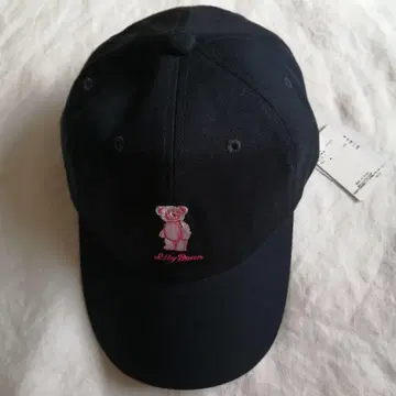 릴리 브라운 자수 갭 곰 네이비 Lilybear