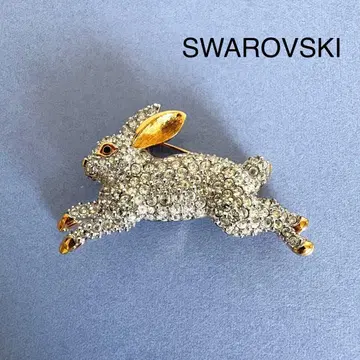 컨디션 최상 SWAROVSKI 스와로브스키 토끼 토끼 브로치