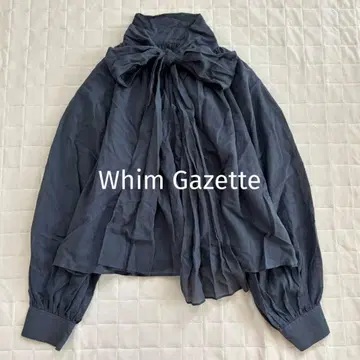 Whim Gazette 윔 가제트 론 보타이 블라우스