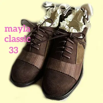 새상품급 mayla classic 레이스업 신발 브라운 22cm