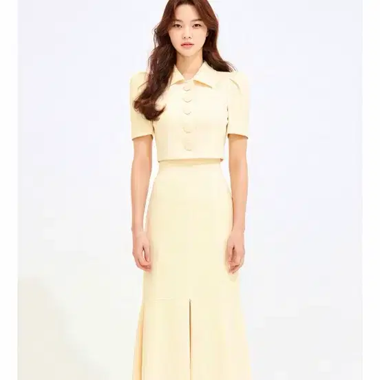 새상품 아보아보 셋업 옐로