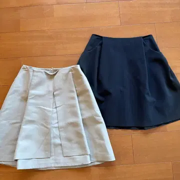 FOXEY NEW YORK, FOXEY 블랙 블랙 베이지 스커트 38