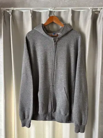 러셀 애슬레틱 집업 후드티 그레이 XL