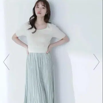 내추럴 뷰티 베이직 코르셋 라이크 도킹 니트 원피스