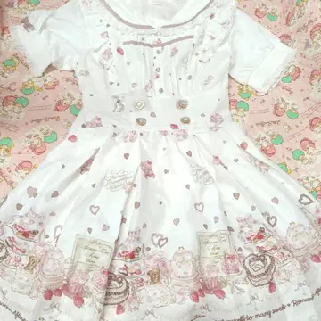 리즈리사 LIZLISA afternoonTea 원피스 화이트
