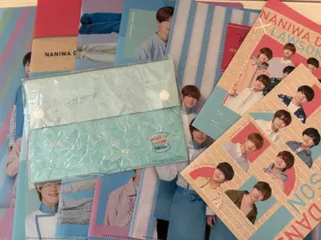 나니와단시 LAWSON 콜라보 클리어 파일 노트 클리어 파우치 세트