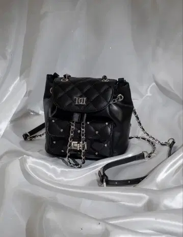 Darich 퀼팅 비쥬 미니 백팩 블랙
