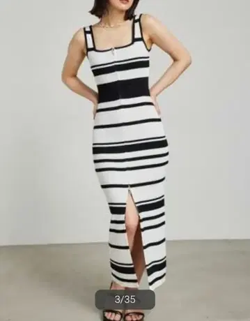 rienda 2WAY ZIP 타이트 knit OP 프리 사이즈