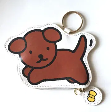 쇼비도 스너피 강아지 미피 다이컷 가죽 코인 케이스