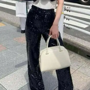 Bibiy. 블랙 스팽글 팬츠