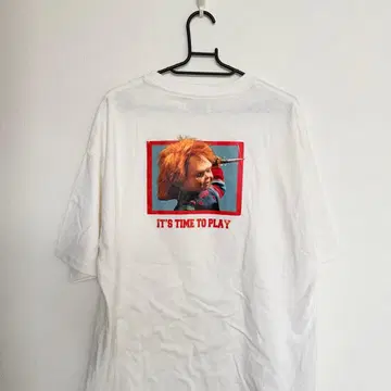 [ 미사용 새상품 ] CHUCKY 차키 티셔츠 화이트