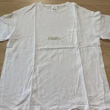 EXAMPLE 포켓 티셔츠 화이트 L
