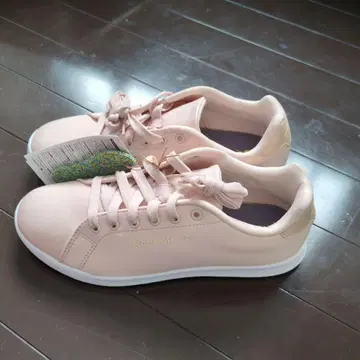 리복 스니커즈 핑크 베이지 24cm