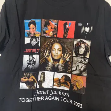 Janet Jackson TOGETHER AGAIN TOUR T셔츠
