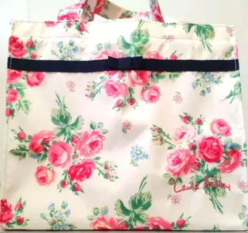 미사용 Laura Ashley 뱅크로즈 패턴 토트백
