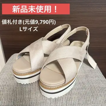 통굽 샌들 feroux(페루) L 사이즈 미사용 새상품