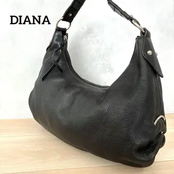새상품급 DIANA 숄더백 원숄더 블랙 가죽 Y2K 주름 가죽