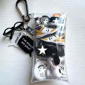 1점만 가챠 파우치 CONVERSE NEWERA PEANUTS 스누