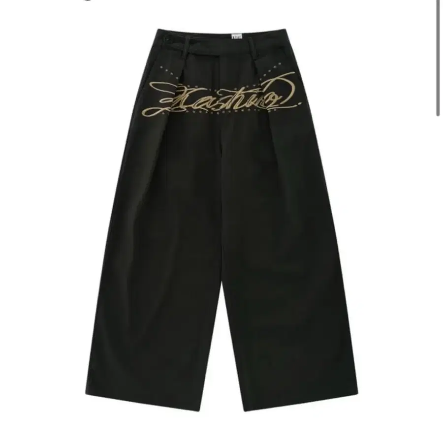 카시코 핀턱와이드팬츠 Embroidered Pintuck Wide Pants