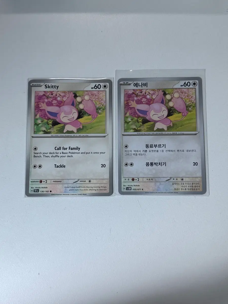 포켓몬카드 에나비/Skitty 2장 일괄 북미