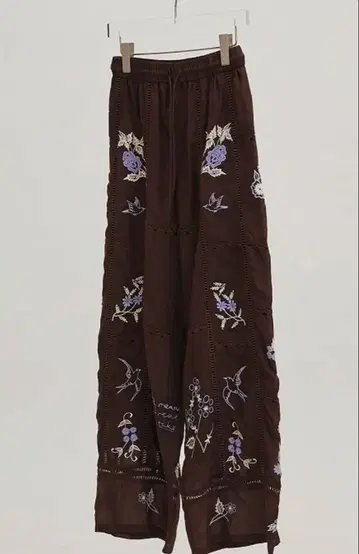 투데이풀 자수 팬츠 38