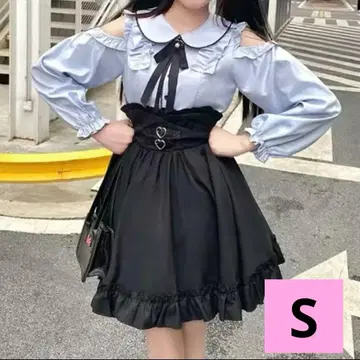 지뢰 의류 양산 의류 셋업 블루 블랙