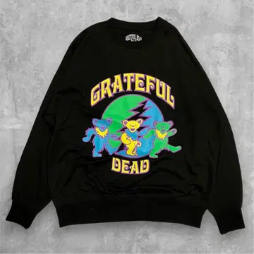 GRATEFUL DEAD 댄싱 베어 맨투맨 블랙 L 구제 의류