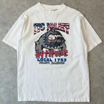 90s 00s UNITE! 불독 T셔츠 빈티지 개 애니멀