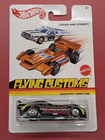 MATTEL FLYING CUSTOMS HOTWHEELS CORVETTE FUNNY CAR X8213