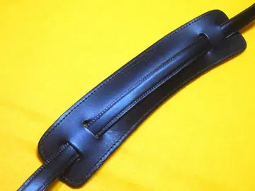 RICKENBACKER 가죽 기타 스트랩 리켄배커 블랙