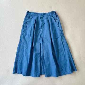 Brocante 면 100% 코튼 턱 롱 스커트 일본제