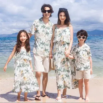 smospe 알로하 커플 가족 세트 카리유시 의류