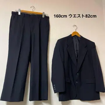 수트 봄/여름용 허리 82cm 네이비 백 오픈 스트라이프 남성용