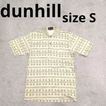 294 dunhill 피케 셔츠 리프 무늬 이탈리아제 S