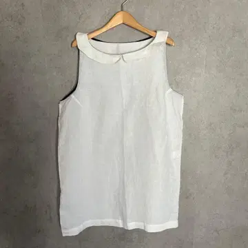 le vestialre de cle 린넨 상의 셔츠 블라우스 화이트