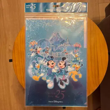 디즈니씨 25주년 클리어 파일 클리어 홀더
