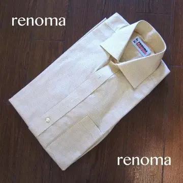 미사용품 레노마 RENOMA U.P 형태 안정 셔츠 베이지
