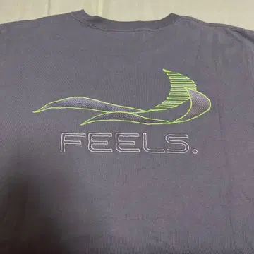 [ 새상품급 ] FEELS. 우에스기 슈헤이 로고 자수 반팔 T셔츠 그레이 M