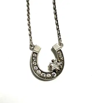 스타 주얼리 Silver925 큐빅 말발굽형 목걸이