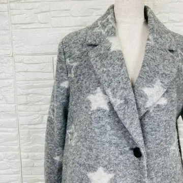 타미힐피거 체스터 코트 별 패턴
