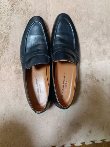 캐서린 햄넷 런던 코인 로퍼 26.5cm 네이비