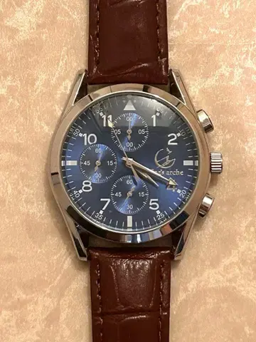 King's arche 남성용 쿼츠 손목시계 크로노그래프