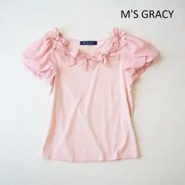 M'S GRACY 엠즈 그레이시 리본 퍼프 슬리브 상의 38