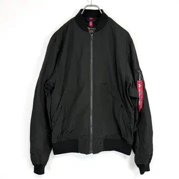 ALPHA INDUSTRIES MA-1 플라이트 자켓 블랙 L