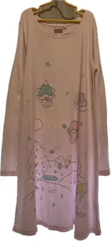 산리오 키키라라 Little Twin Stars 긴팔 원피스