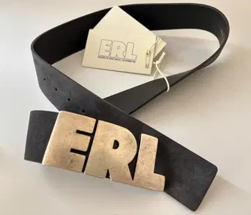 ERL LARGE SUEDE BELT LEATHER BLK