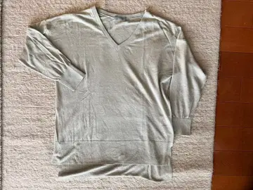 theory luxe V넥 썸머 니트 베이지