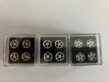 1/64 미니카용 알루미늄 휠 3대분, 풀도금