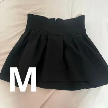 미셸 마카롱 슬림 레그 스커트 M 블랙
